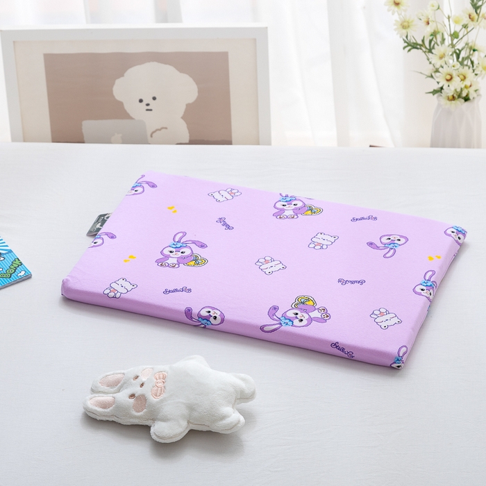 MOA生态床垫 2025新款儿童乳胶枕 紫色小兔