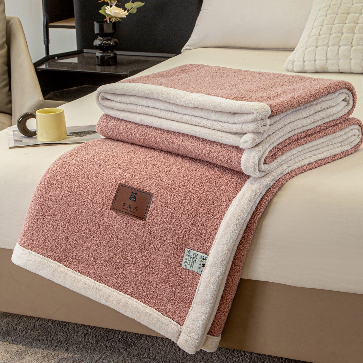 91家纺网 家纺一手货源 找家纺 （总）莱凯家纺 2025新款泰迪绒毛毯系列