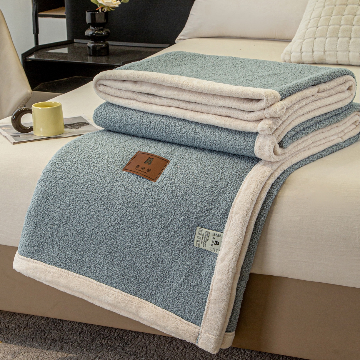 91家纺网 家纺一手货源 找家纺 （总）莱凯家纺 2025新款泰迪绒毛毯系列