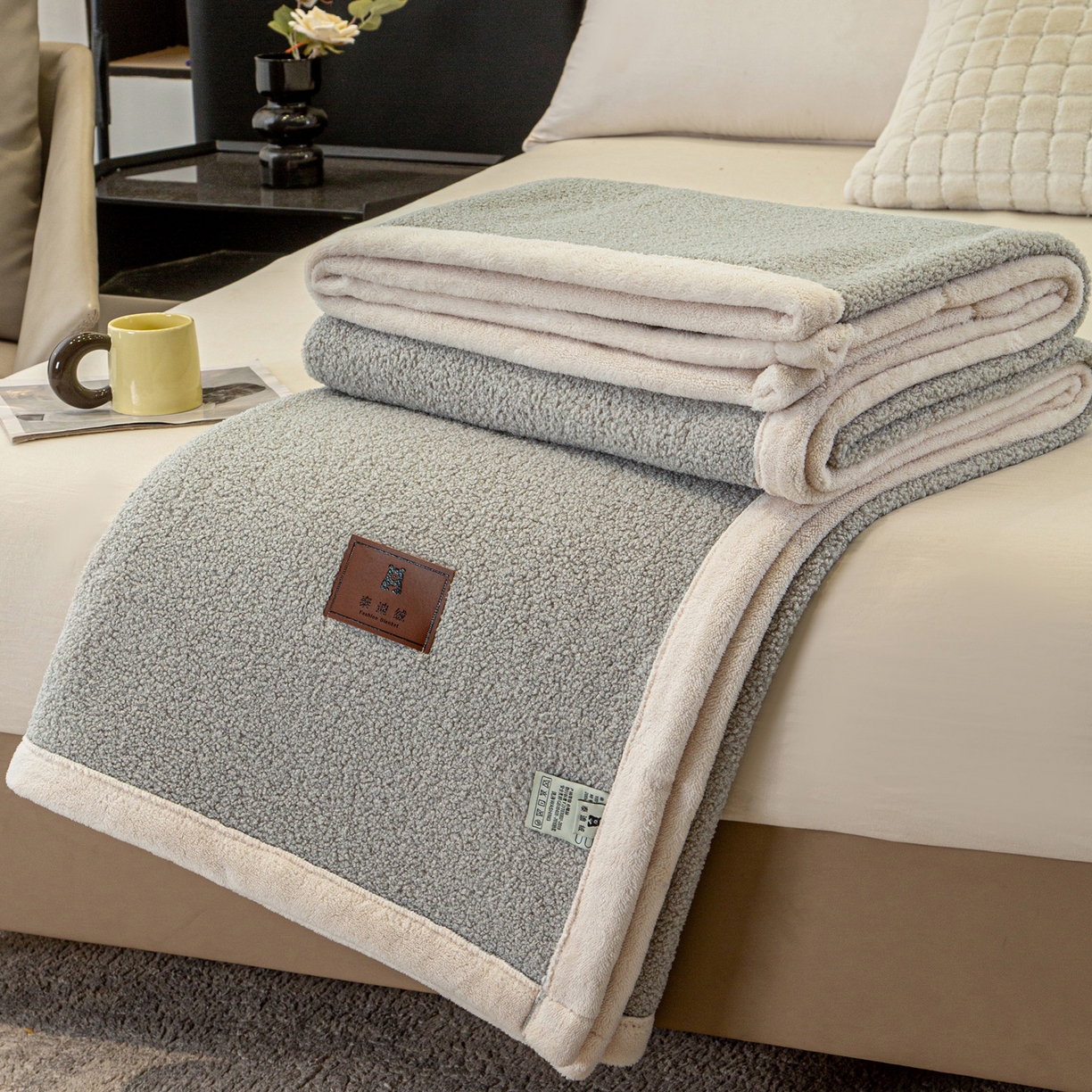 91家纺网 家纺一手货源 找家纺 （总）莱凯家纺 2025新款泰迪绒毛毯系列