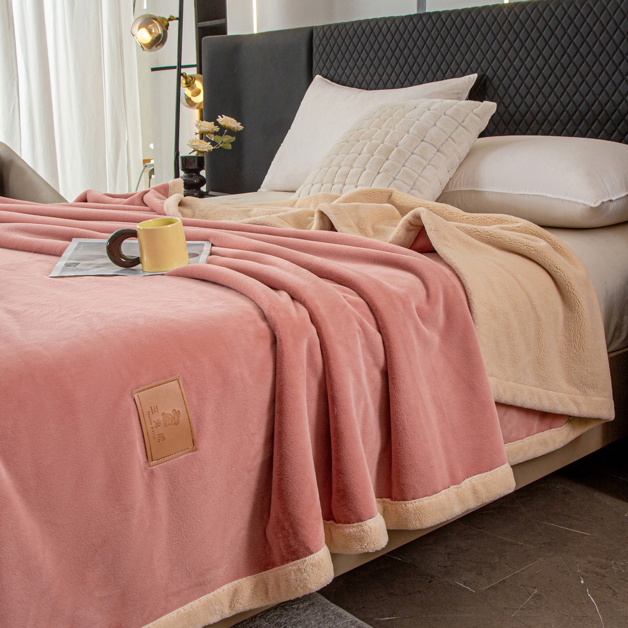 91家纺网 家纺一手货源 找家纺 （总）莱凯家纺 2025新款玉兔绒毛毯系列