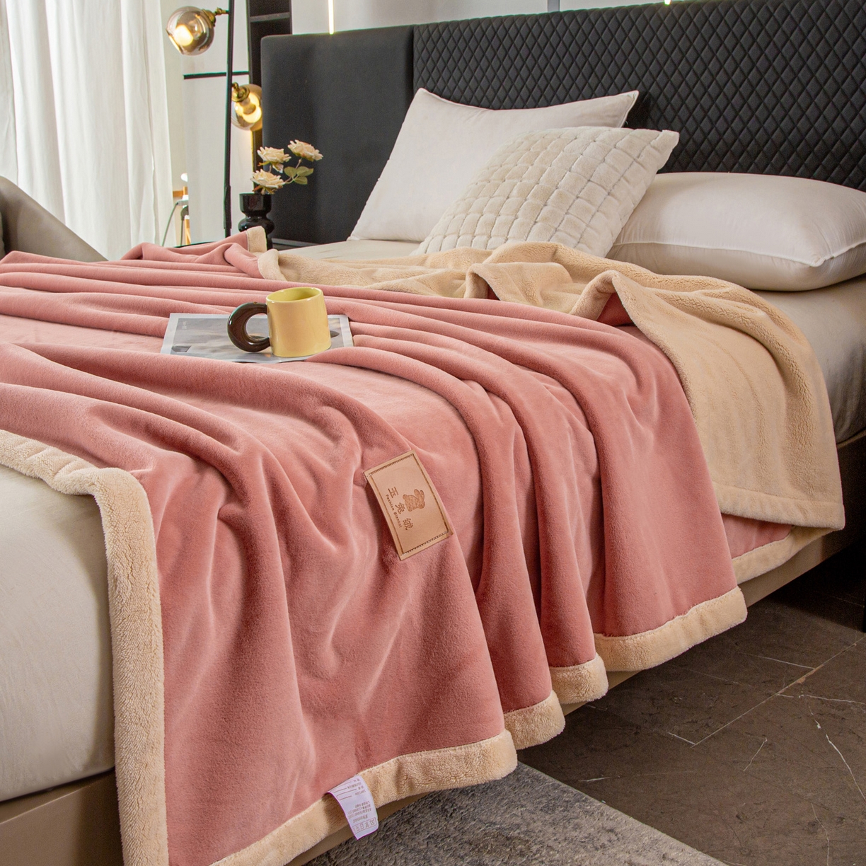 91家纺网 家纺一手货源 找家纺 （总）莱凯家纺 2025新款玉兔绒毛毯系列