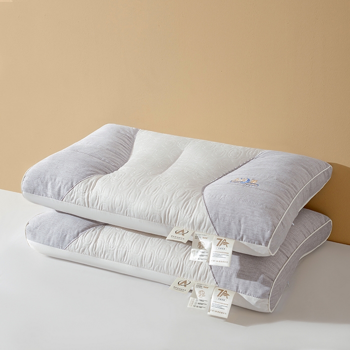 91家纺网 家纺一手货源 找家纺 （总）鼎晟纺 2025新款针织蚕丝护颈云朵枕学生枕头成人枕芯 枕头枕芯