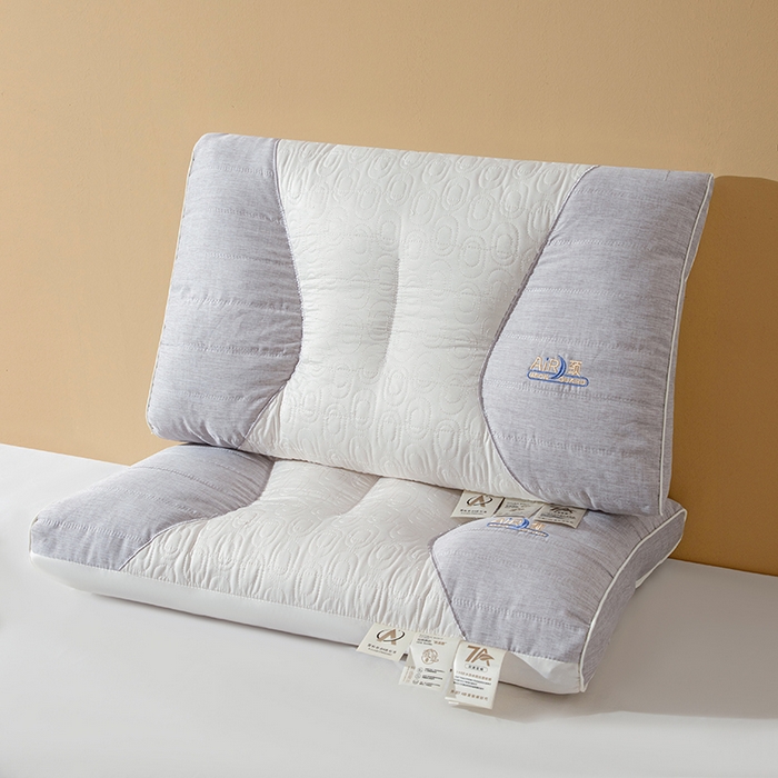 91家纺网 家纺一手货源 找家纺 （总）鼎晟纺 2025新款针织蚕丝护颈云朵枕学生枕头成人枕芯 枕头枕芯