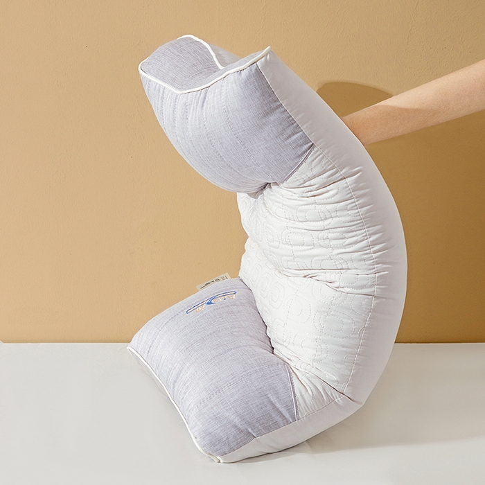 91家纺网 家纺一手货源 找家纺 （总）鼎晟纺 2025新款针织蚕丝护颈云朵枕学生枕头成人枕芯 枕头枕芯