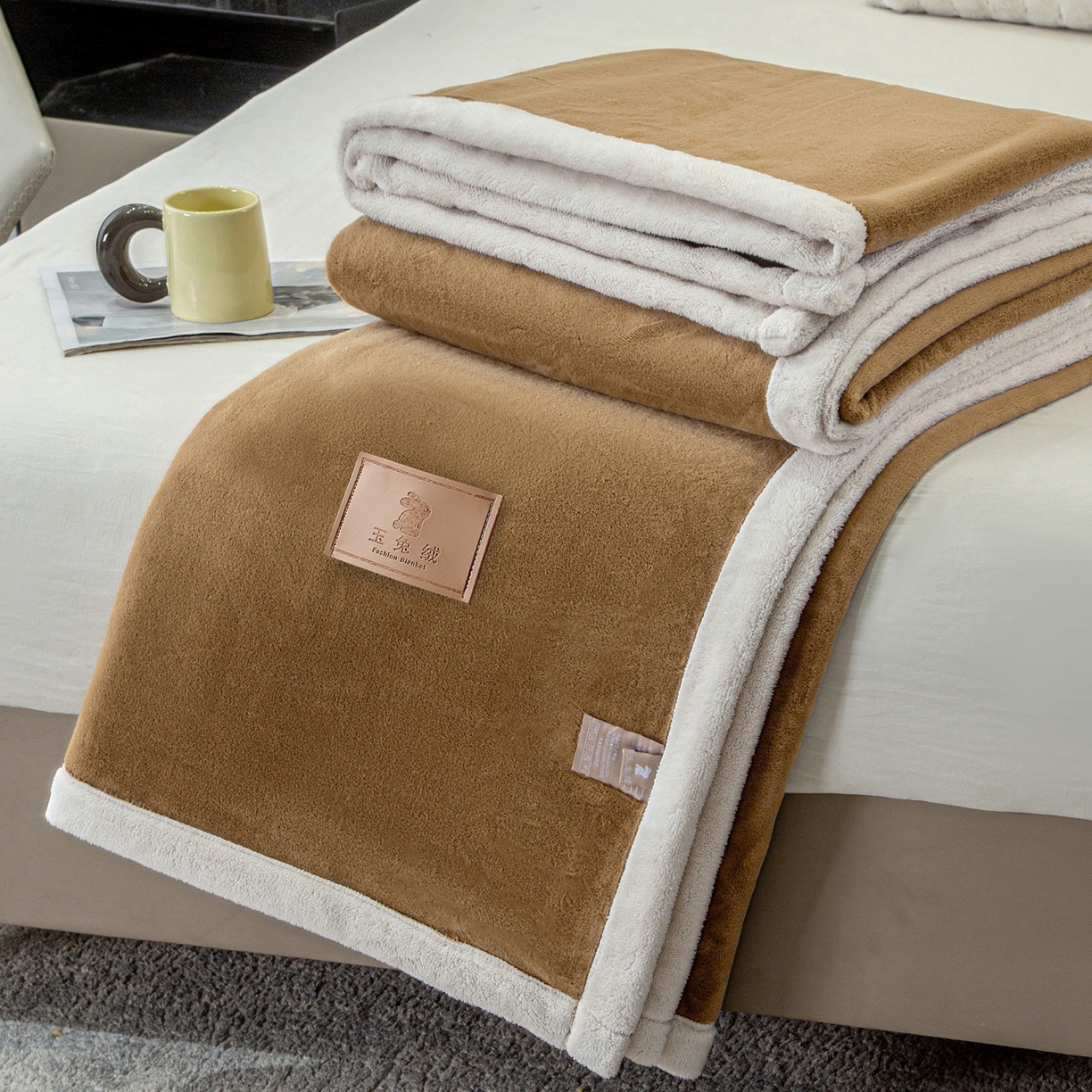 91家纺网 家纺一手货源 找家纺 （总）莱凯家纺 2025新款玉兔绒毛毯系列