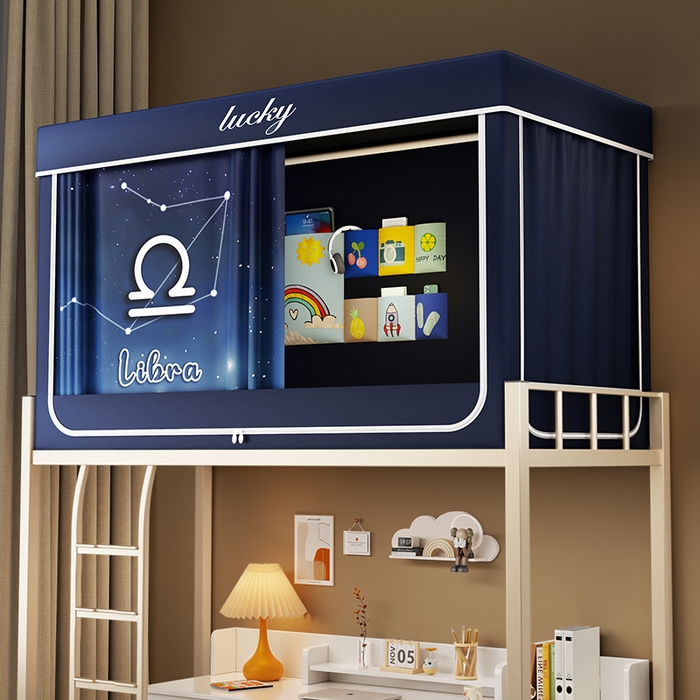 91家纺网 家纺一手货源 找家纺 宜品雅 2025新款大版花学生宿舍遮光蚊帐 星座