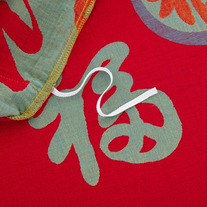 91家纺网 家纺一手货源 找家纺 （总）鲁爱 2025新款全棉色织双层纱纽扣款四件套