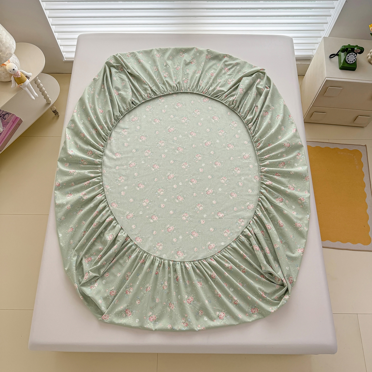 91家纺网 家纺一手货源 找家纺 （总）壹贝家纺 2025新款A类印花全棉床笠