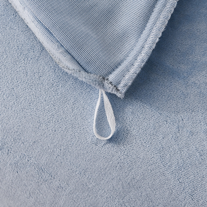 91家纺网 家纺一手货源 找家纺 绣女坊 2025新款高克重牛奶绒刺绣四件套 郁金香-天蓝