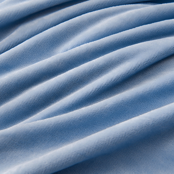 91家纺网 家纺一手货源 找家纺 绣女坊 2025新款高克重牛奶绒刺绣四件套 郁金香-天蓝