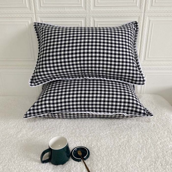 91家纺网 家纺一手货源 找家纺 （总）卡奥家纺 2025新款A类纯棉色织枕套单枕套枕套单件