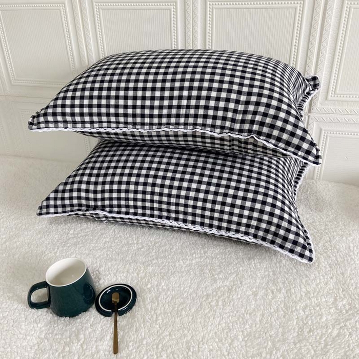 91家纺网 家纺一手货源 找家纺 （总）卡奥家纺 2025新款A类纯棉色织枕套单枕套枕套单件