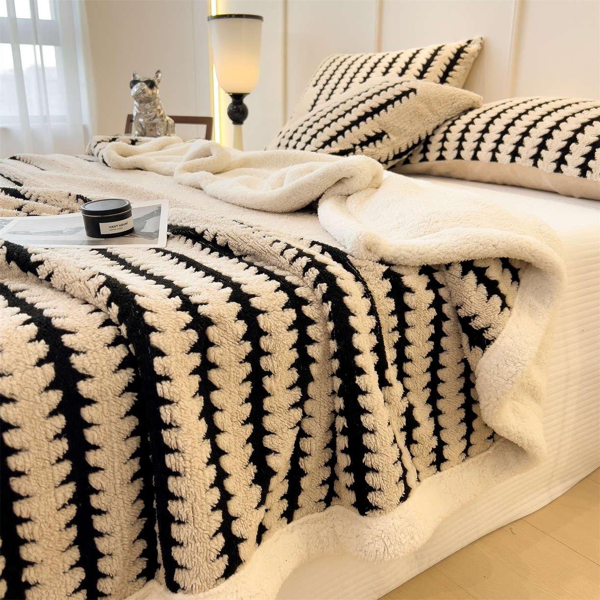 91家纺网 家纺一手货源 找家纺 丝幔家纺 2025新款云杉绒加厚保暖多功能毛毯毯子 杉影毯 卡其