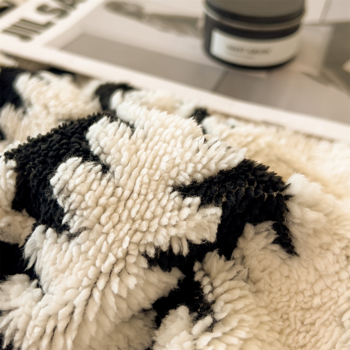 91家纺网 家纺一手货源 找家纺 丝幔家纺 2025新款云杉绒加厚保暖多功能毛毯毯子 杉影毯 奶白