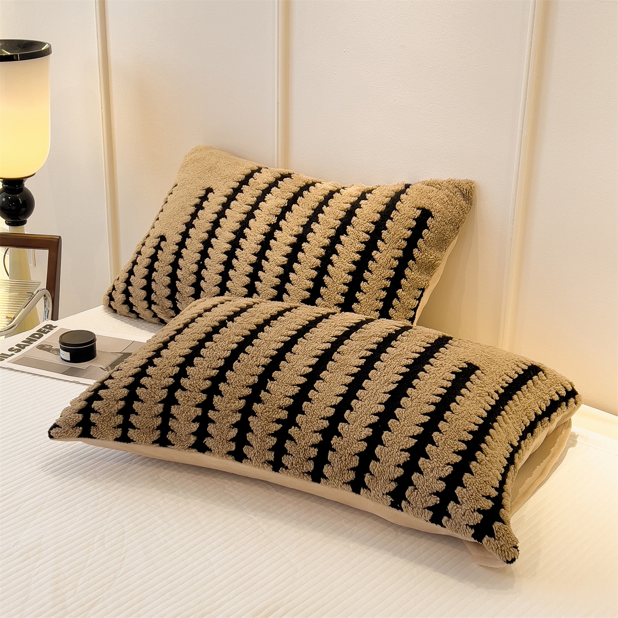 91家纺网 家纺一手货源 找家纺 丝幔家纺 2025新款云杉绒加厚保暖多功能毛毯毯子 杉影毯 咖啡