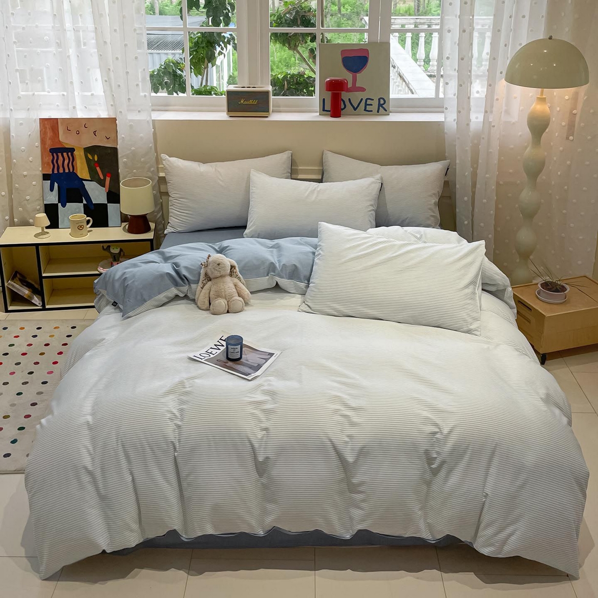 91家纺网 家纺一手货源 找家纺 （总）涵宸家纺 2025新款全棉简约款四件套