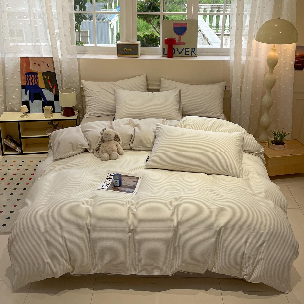 91家纺网 家纺一手货源 找家纺 （总）涵宸家纺 2025新款全棉简约款四件套