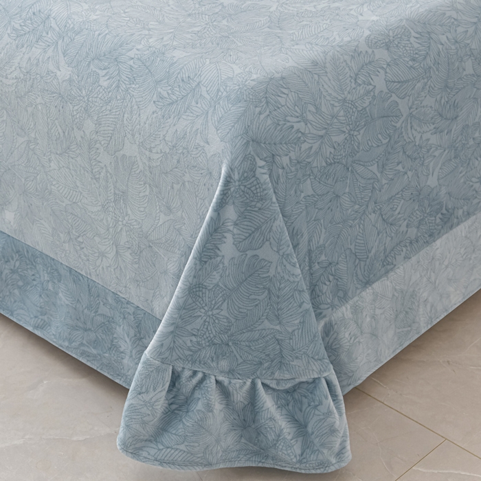 91家纺网 家纺一手货源 找家纺 （总）妮恒美家纺 2025新款高克重牛奶绒刺绣四件套-山茶花系列