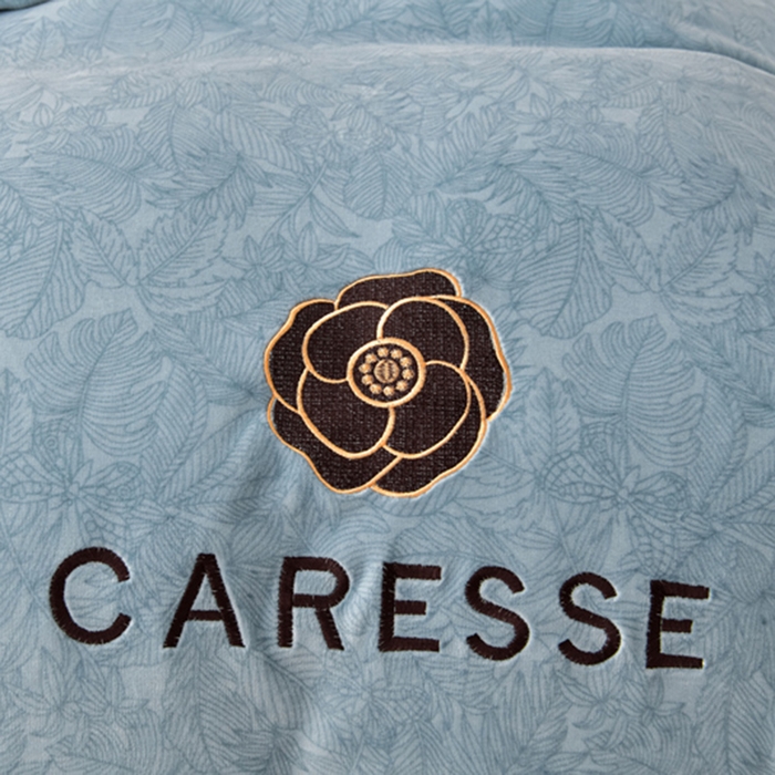 91家纺网 家纺一手货源 找家纺 （总）妮恒美家纺 2025新款高克重牛奶绒刺绣四件套-山茶花系列