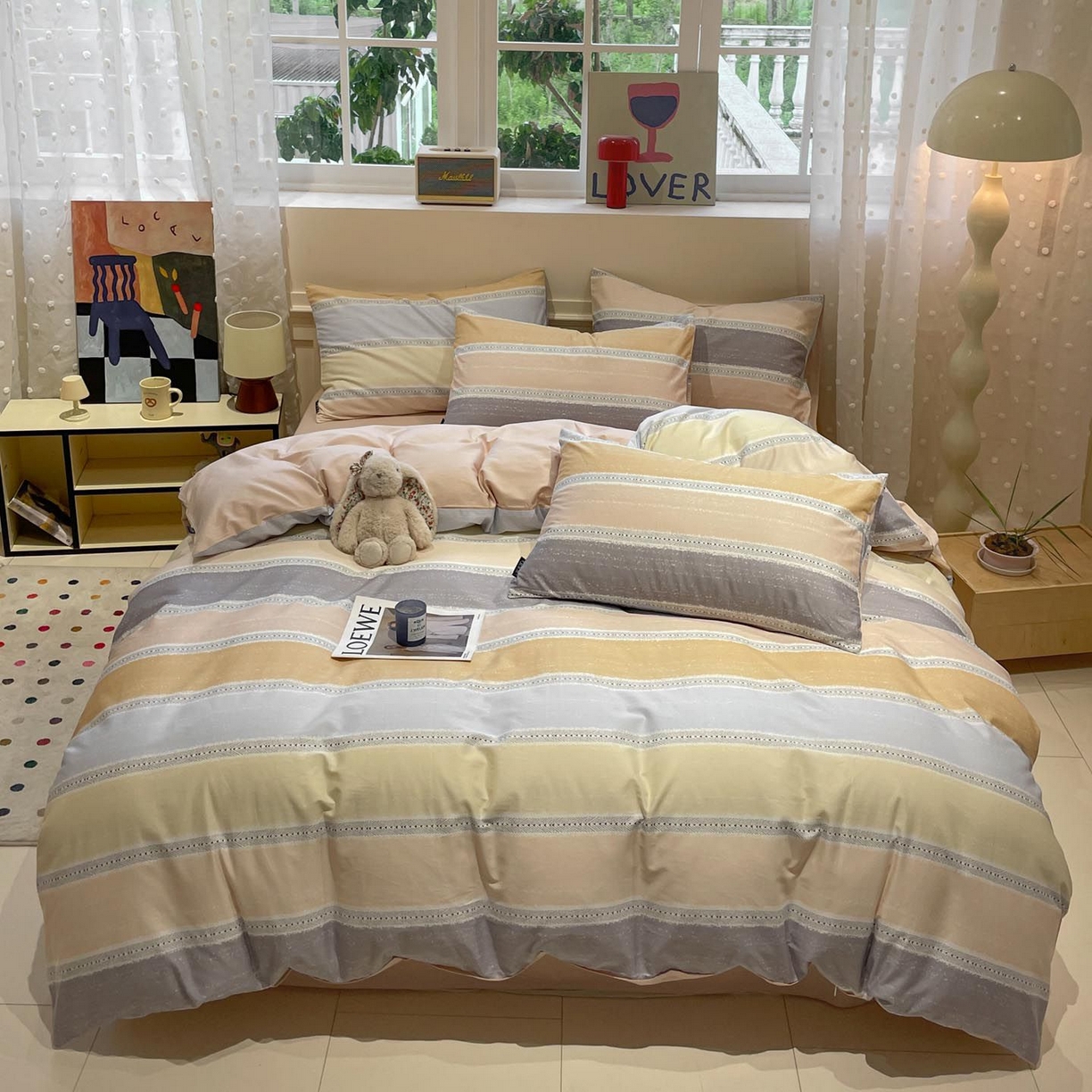 91家纺网 家纺一手货源 找家纺 （总）涵宸家纺 2025新款全棉简约款四件套