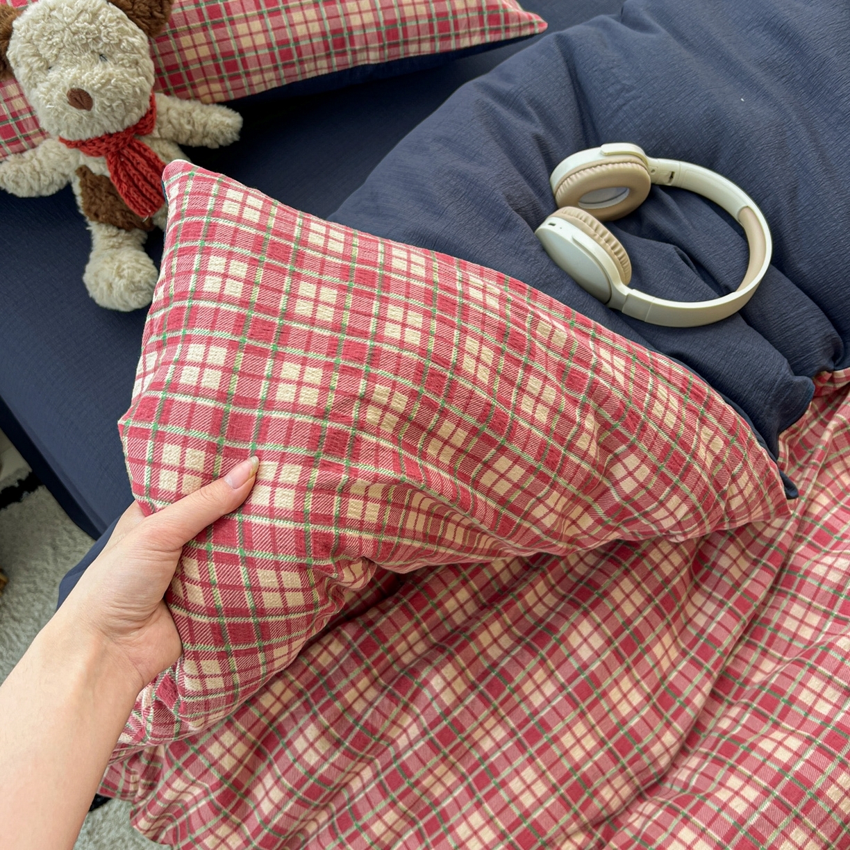 91家纺网 家纺一手货源 找家纺 （总）水木坊 2025新款A云感双层纱四件套-浪漫