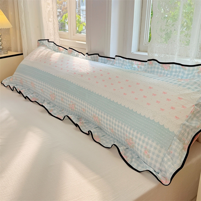 梦舒羽 2025新款云感双层纱双人花边枕套情侣双人1.5m枕芯套1.8床枕头套 浮生若梦