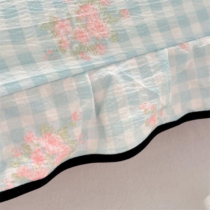 91家纺网 家纺一手货源 找家纺 梦舒羽 2025新款云感双层纱双人花边枕套情侣双人1.5m枕芯套1.8床枕头套 浮生若梦