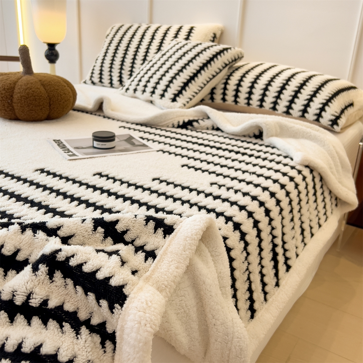 91家纺网 家纺一手货源 找家纺 （总）丝幔家纺 2025新款云杉绒加厚保暖多功能毛毯毯子