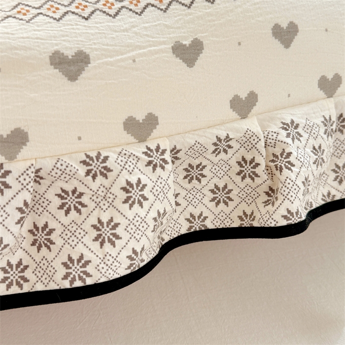 91家纺网 家纺一手货源 找家纺 梦舒羽 2025新款云感双层纱双人花边枕套情侣双人1.5m枕芯套1.8床枕头套 遇见浪漫