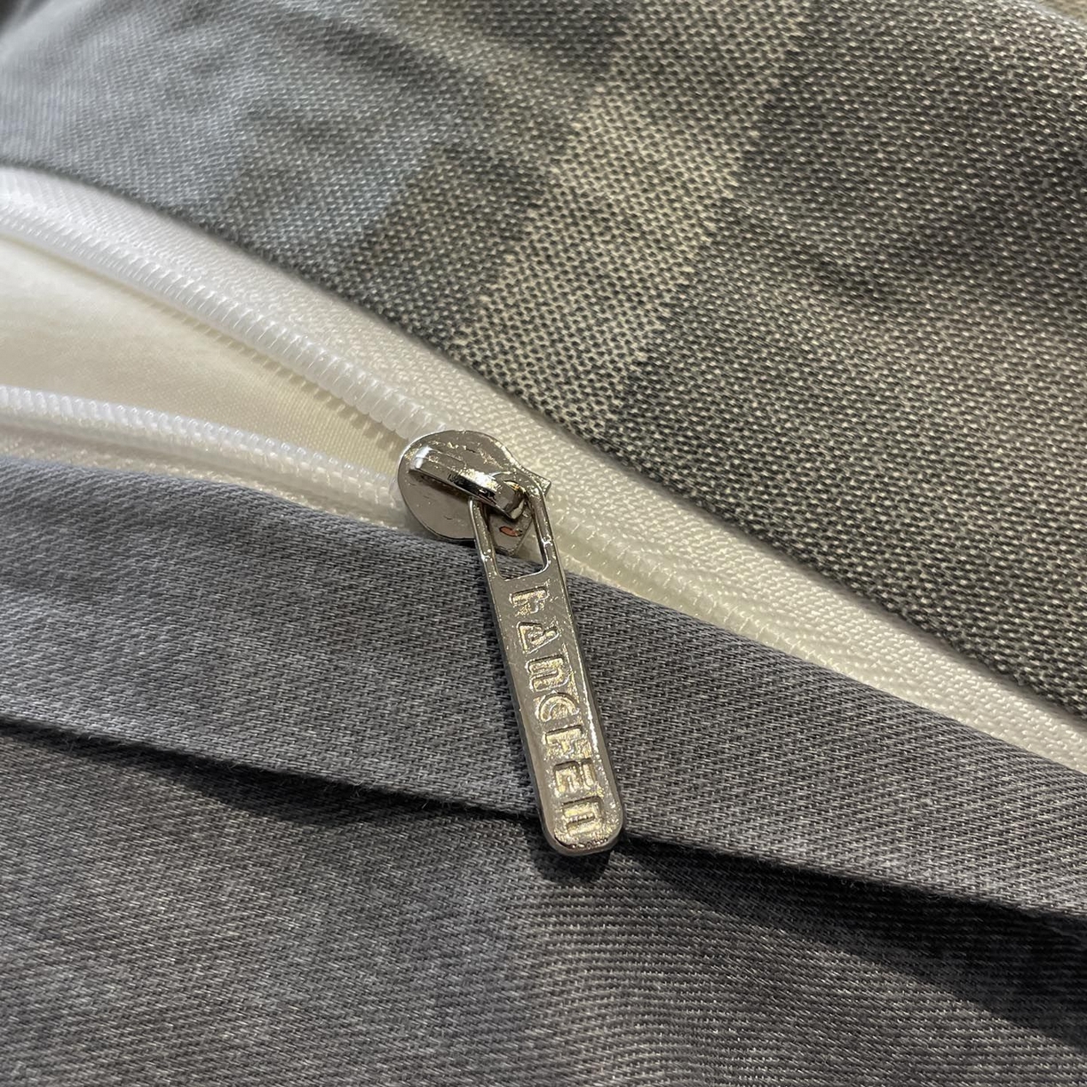 91家纺网 家纺一手货源 找家纺 涵宸家纺 2025新款全棉简约款四件套 麦田-灰