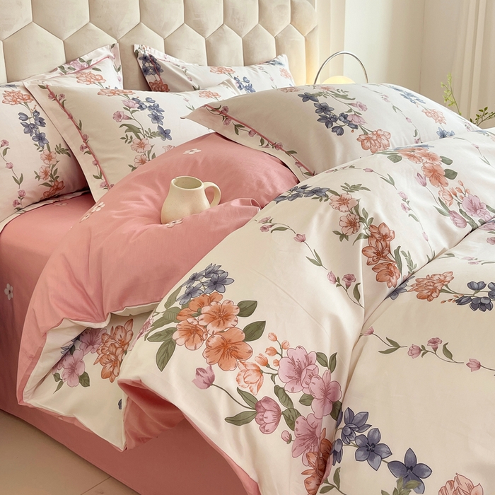 91家纺网 家纺一手货源 找家纺 （总）星期三家纺 2025年8月新款铂金全棉纯棉13372四件套