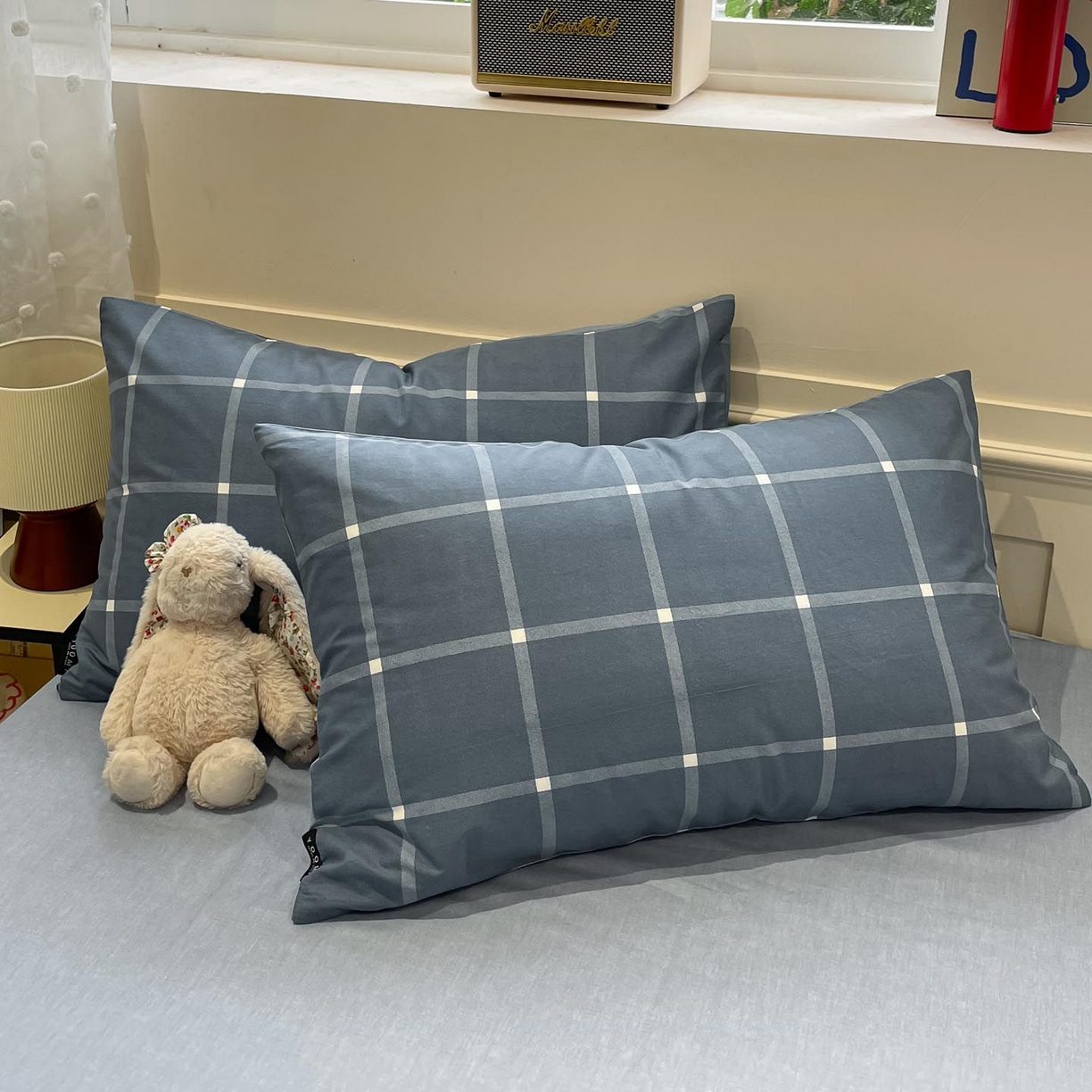 91家纺网 家纺一手货源 找家纺 涵宸家纺 2025新款全棉简约款四件套 麦田-兰