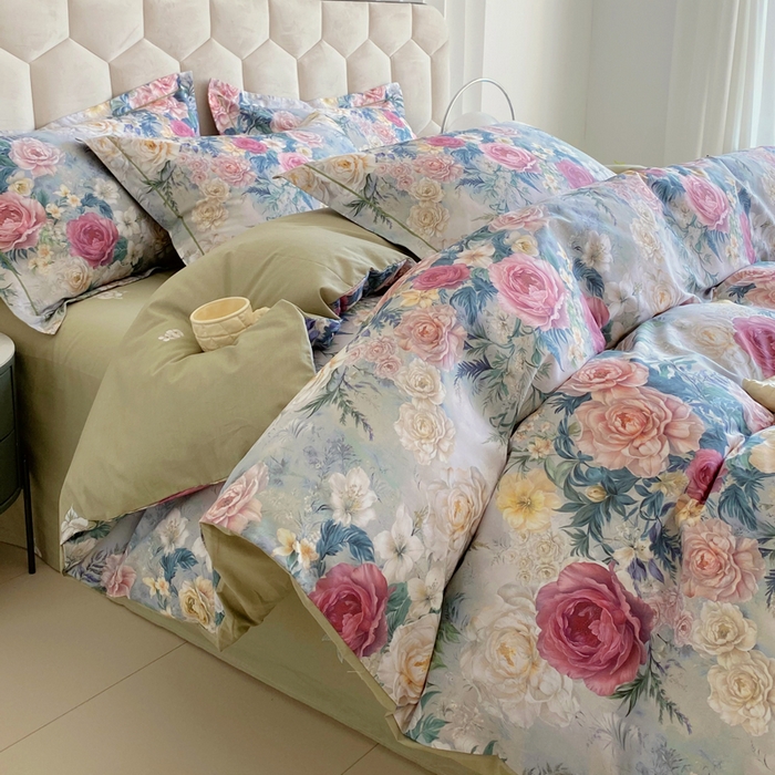 91家纺网 家纺一手货源 找家纺 （总）星期三家纺 2025年8月新款铂金全棉纯棉13372四件套