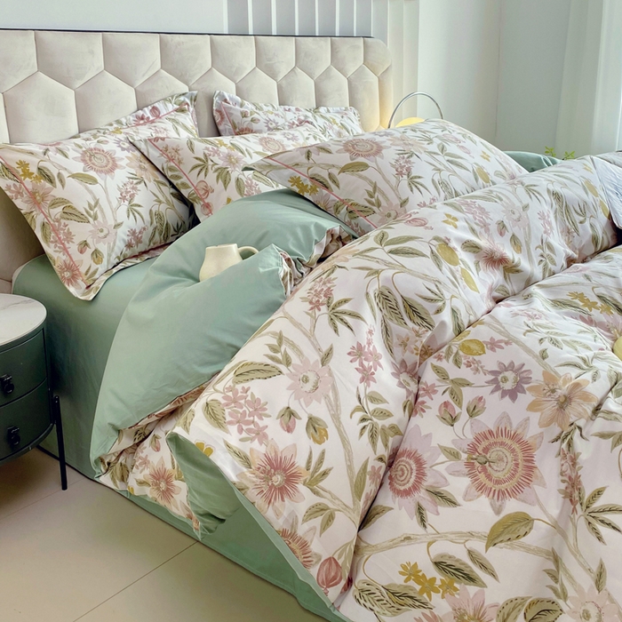 91家纺网 家纺一手货源 找家纺 （总）星期三家纺 2025年8月新款铂金全棉纯棉13372四件套