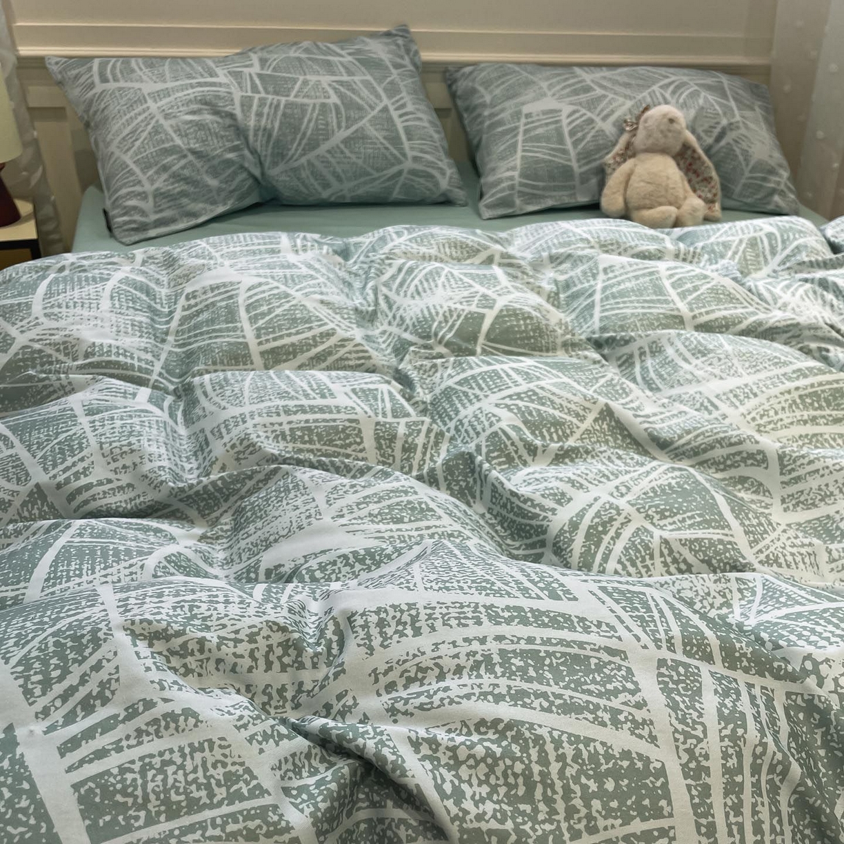 91家纺网 家纺一手货源 找家纺 涵宸家纺 2025新款全棉简约款四件套 未来矩阵