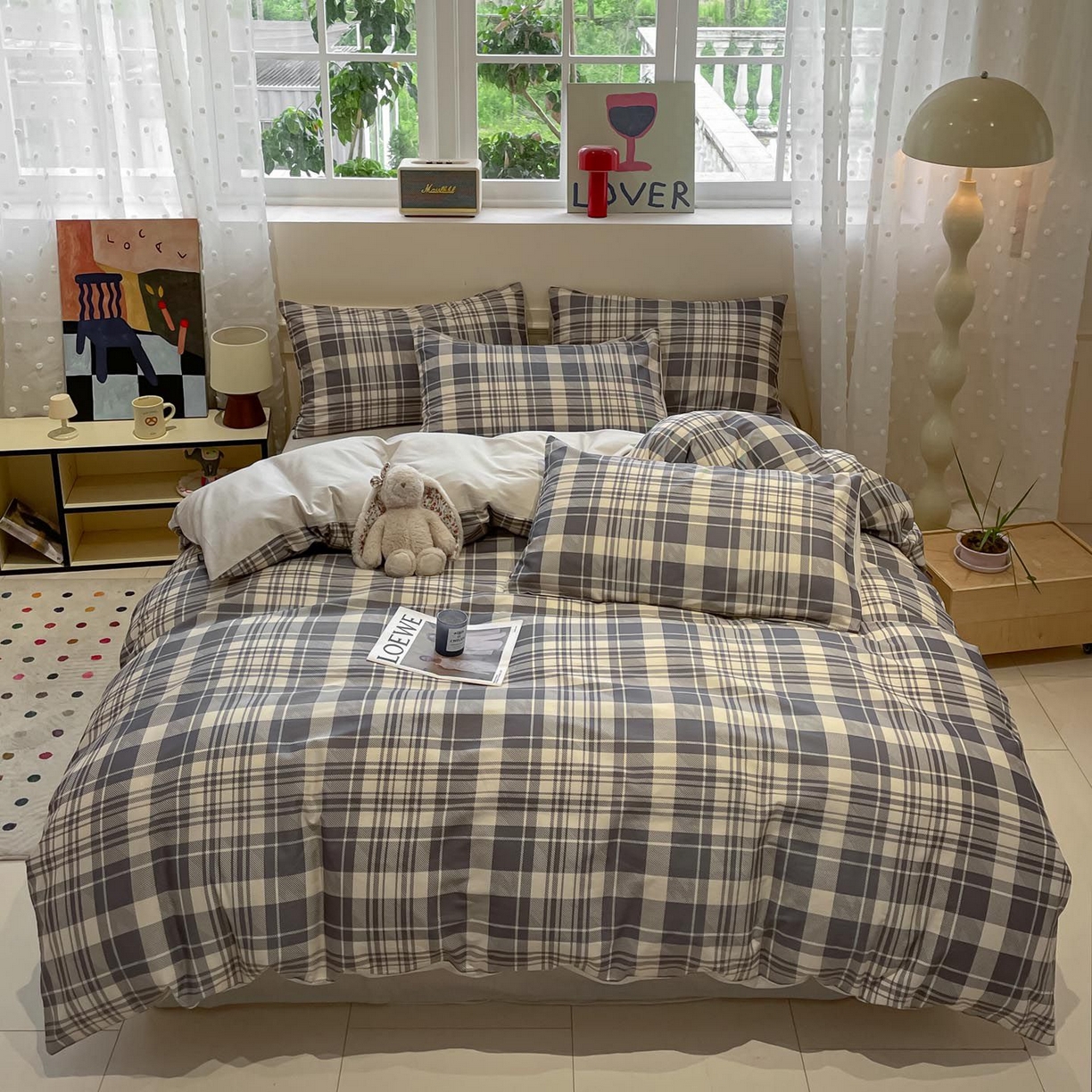 涵宸家纺 2025新款全棉简约款四件套 未知维度