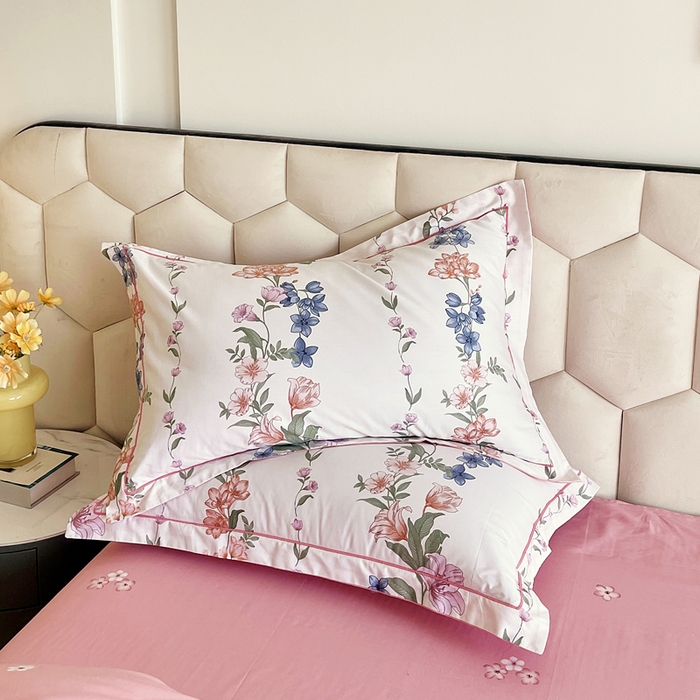 91家纺网 家纺一手货源 找家纺 星期三家纺 2025年8月新款铂金全棉纯棉13372四件套 眷恋