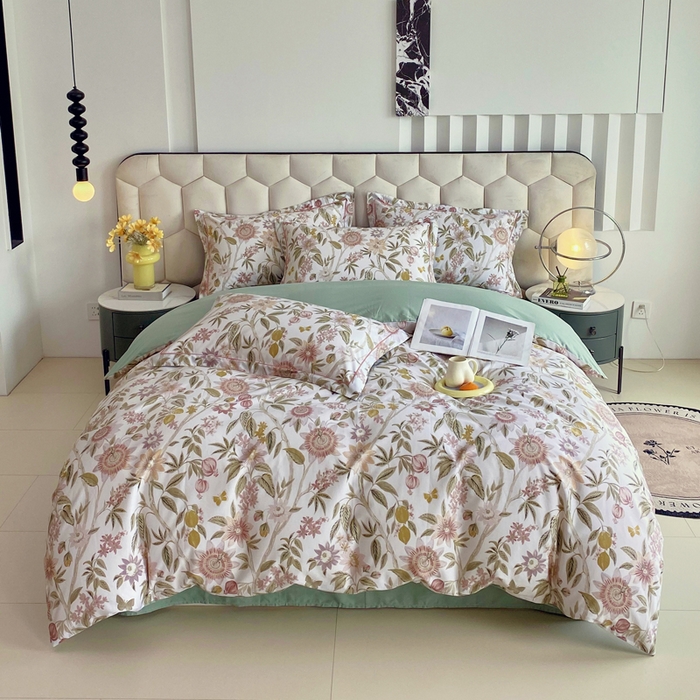 91家纺网 家纺一手货源 找家纺 星期三家纺 2025年8月新款铂金全棉纯棉13372四件套 婉尔