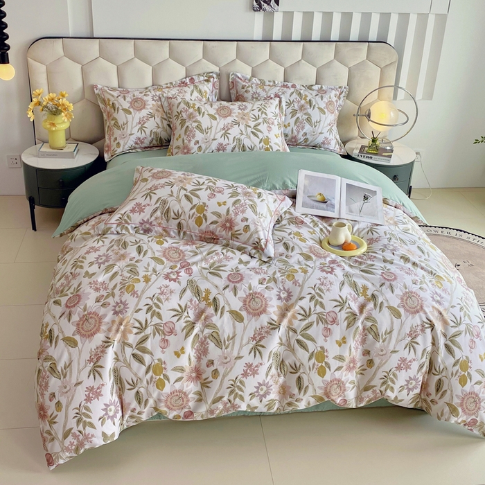 91家纺网 家纺一手货源 找家纺 星期三家纺 2025年8月新款铂金全棉纯棉13372四件套 婉尔