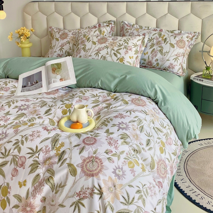 91家纺网 家纺一手货源 找家纺 星期三家纺 2025年8月新款铂金全棉纯棉13372四件套 婉尔