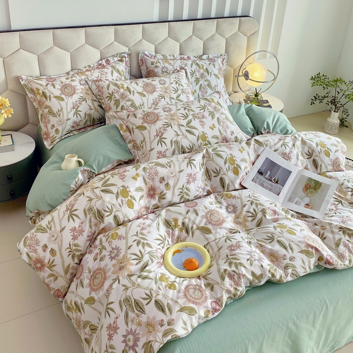 91家纺网 家纺一手货源 找家纺 星期三家纺 2025年8月新款铂金全棉纯棉13372四件套 婉尔