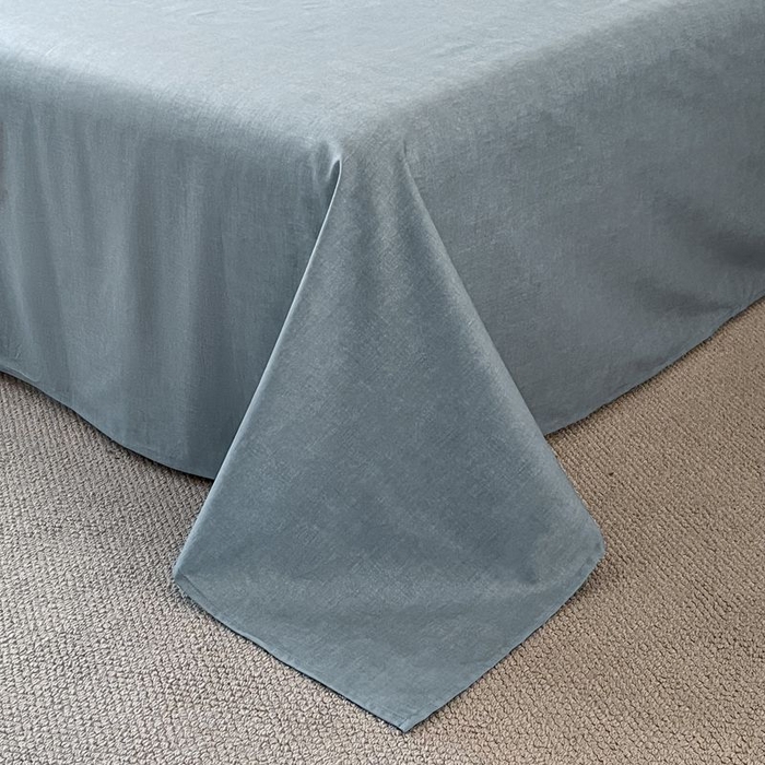 91家纺网 家纺一手货源 找家纺 涵宸家纺 2025新款全棉简约款四件套 云纹-兰