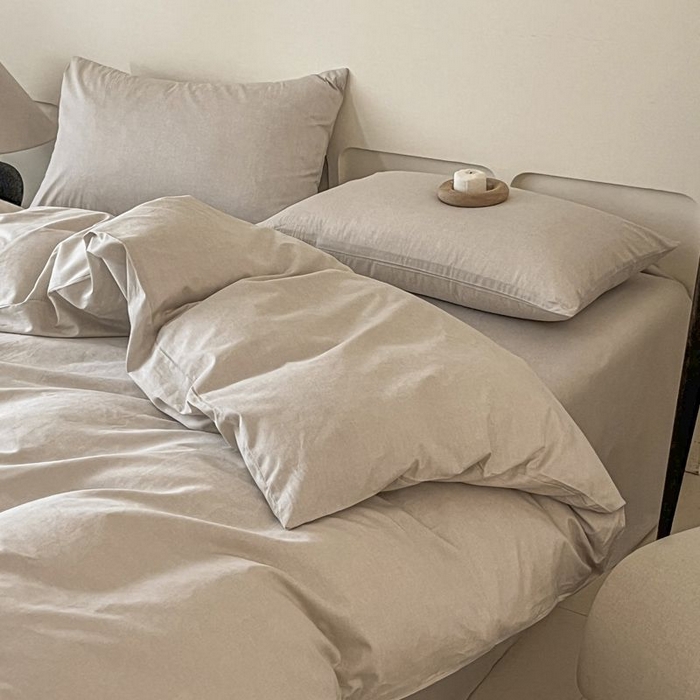 91家纺网 家纺一手货源 找家纺 涵宸家纺 2025新款全棉简约款四件套 云纹-其