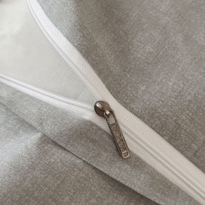 91家纺网 家纺一手货源 找家纺 涵宸家纺 2025新款全棉简约款四件套 云纹-浅灰