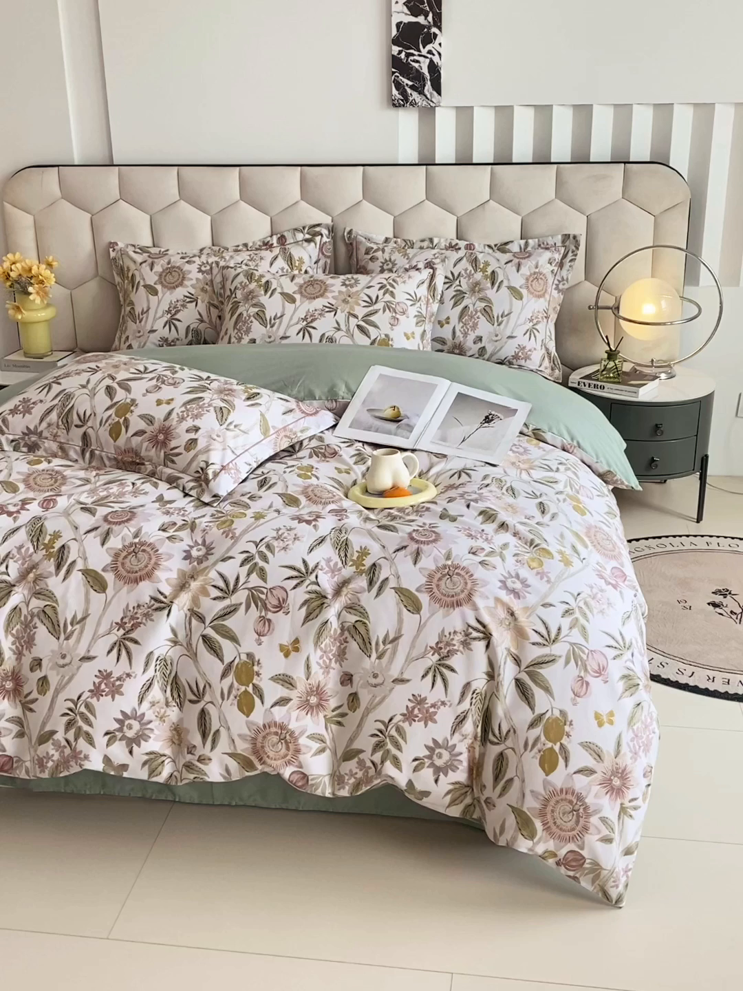 91家纺网 家纺一手货源 找家纺 星期三家纺 2025年8月新款铂金全棉纯棉13372四件套 婉尔