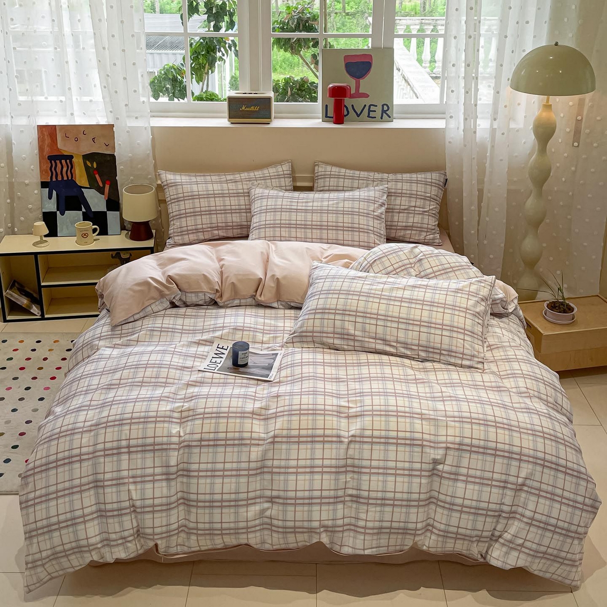 涵宸家纺 2025新款全棉简约款四件套 芝士