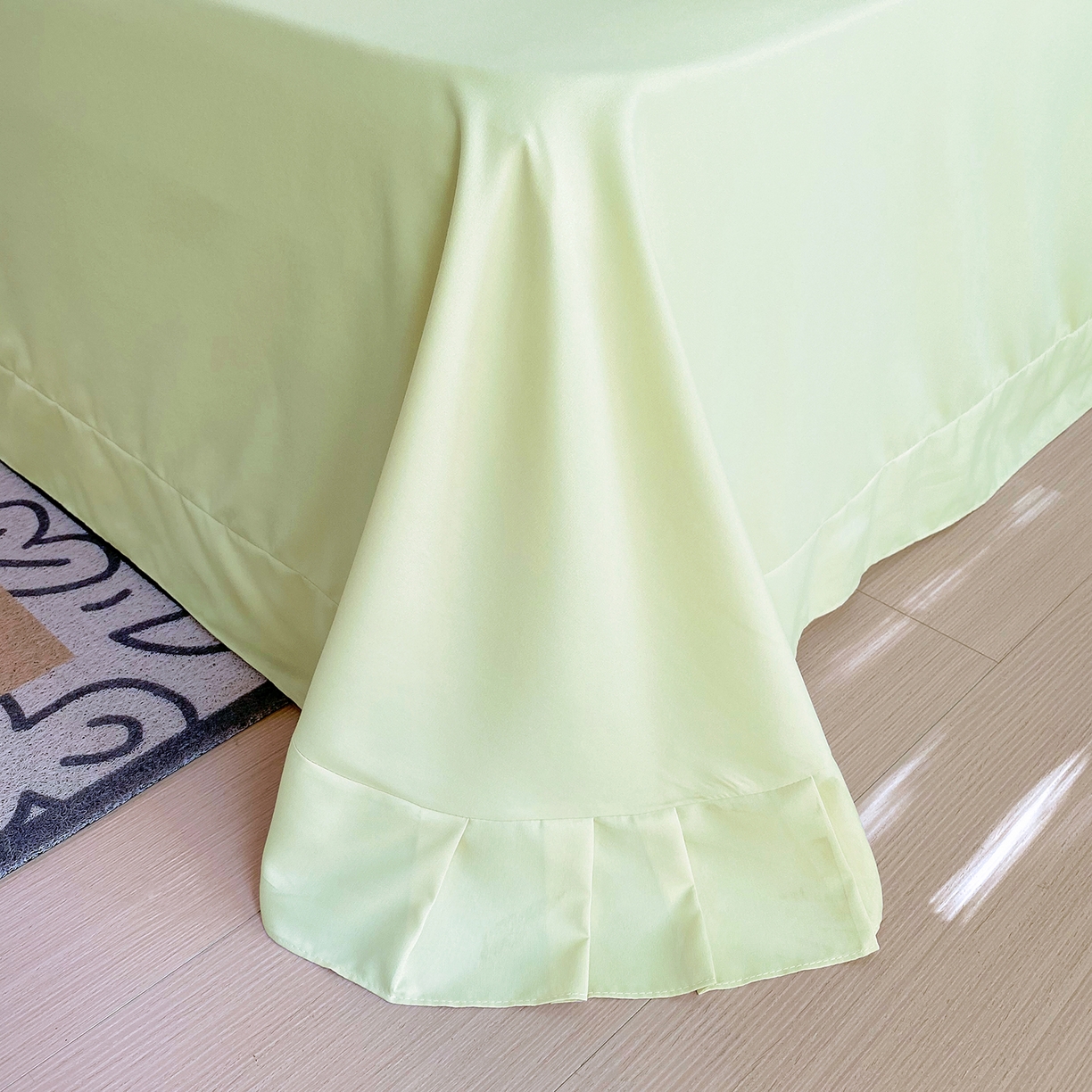 91家纺网 家纺一手货源 找家纺 大麦乐田 2025新款 直播爆款细斜纹磨毛数码印花四件套 月光之梦 兰