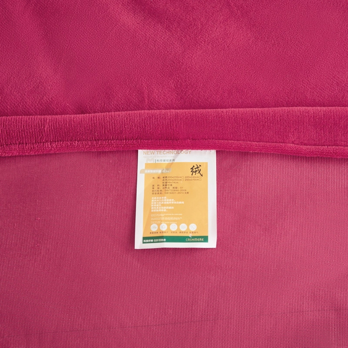 91家纺网 家纺一手货源 找家纺 睡美人 2025新款韩版塔芙绒牛奶绒床单床裙床笠款四件套 依情白+酒红色