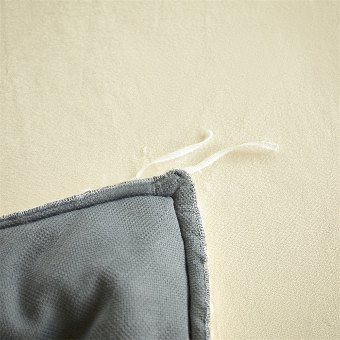 91家纺网 家纺一手货源 找家纺 睡美人 2025新款韩版塔芙绒牛奶绒床单床裙床笠款四件套 依情灰+象牙白